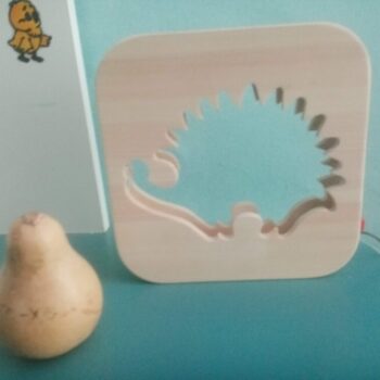 Intra απο ξύλο plywood 3mm-4mm πάχος - Σχέδια δρομολογητή CNC Hedgehog Night Light Δίασταση 30x30 cm Intraeaxys-075y9d8o - Image 4