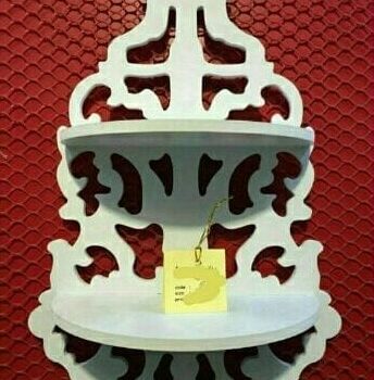 Intra απο ξύλο plywood 3mm-4mm πάχος - Σχέδιο ραφιού τοίχου Δίασταση 30x30 cm Intraeaxys-ro6y6r27 - Image 1