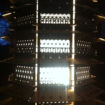 Intra απο ξύλο plywood 3mm-4mm πάχος - Λάμπα Παγόδας Δίασταση 30x30 cm Intraeaxys-voq2n65o - Image 4