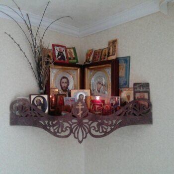 Intra απο ξύλο plywood 3mm-4mm πάχος - Γωνιακό ράφι Δίασταση 30x30 cm Intraeaxys-r7vmdp27 - Image 1