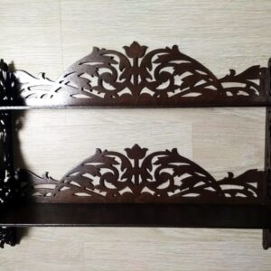 Intra απο ξύλο plywood 3mm-4mm πάχος - Διακοσμημένο Ράφι 6 Χλστ Δίασταση 30x30 cm Intraeaxys-91jdp481