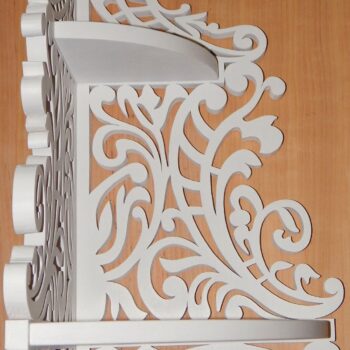 Intra απο ξύλο plywood 3mm-4mm πάχος - Polka Uglovaya 04 Δίασταση 30x30 cm Intraeaxys-0756531z - Image 1