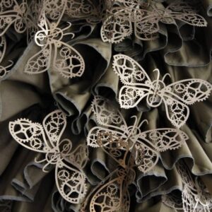 Intra απο ξύλο plywood 3mm-4mm πάχος - Steampunk Butterfly Δίασταση 30x30 cm Intraeaxys-eo20k0q7