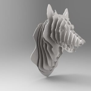 Intra απο ξύλο plywood 3mm-4mm πάχος - Wolf Trophy 3D Animal Head Δίασταση 30x30 cm Intraeaxys-51rrywm1