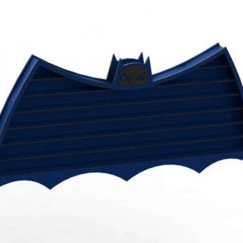 Intra απο ξύλο plywood 3mm-4mm πάχος - Ξύλινο ράφι τοίχου σε σχήμα νυχτερίδας Δίασταση 30x30 cm Intraeaxys-pok3je97 - Image 1