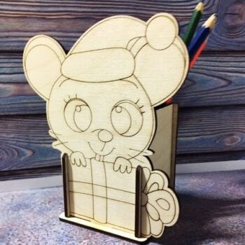 Intra απο ξύλο plywood 3mm-4mm πάχος - Organizer για μολυβοθήκη ποντικιού Δίασταση 30x30 cm Intraeaxys-zo9yj4e7 - Image 1