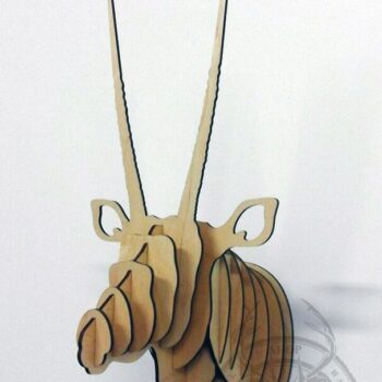 Intra απο ξύλο plywood 3mm-4mm πάχος - Κεφάλι τρόπαιο ζώου Δίασταση 30x30 cm Intraeaxys-e1gk9mmo - Image 1