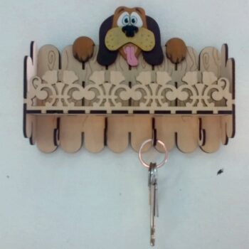 Intra απο ξύλο plywood 3mm-4mm πάχος - Κρεμάστρα κλειδιού σκύλος 3mm Δίασταση 30x30 cm Intraeaxys-eo20z937 - Image 1