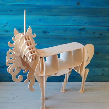 Intra απο ξύλο plywood 3mm-4mm πάχος - Σχέδια CNC Ράφι Μονόκερος 10mm Δίασταση 30x30 cm Intraeaxys-yon0p5g7 - Image 1