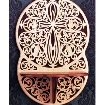 Intra απο ξύλο plywood 3mm-4mm πάχος - Αρχείο PDF βικτωριανού σταυρού με κύλιση ραφιού Δίασταση 30x30 cm Intraeaxys-voq8jeo2 - Image 1