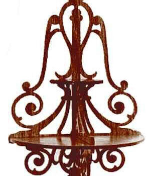 Intra απο ξύλο plywood 3mm-4mm πάχος - Ξύλινο τοίχο ράφι διάνυσμα Δίασταση 30x30 cm Intraeaxys-joe90976 - Image 1