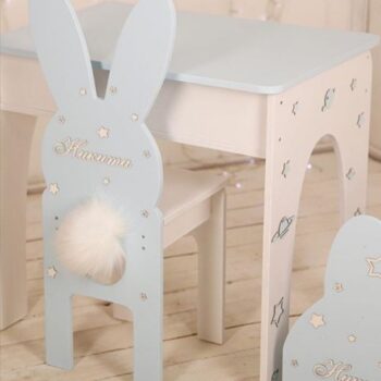 Intra απο ξύλο plywood 3mm-4mm πάχος - Έπιπλα παιδικού σταθμού Rabbit Chair Bunny Chair Δίασταση 30x30 cm Intraeaxys-voq256qo - Image 1