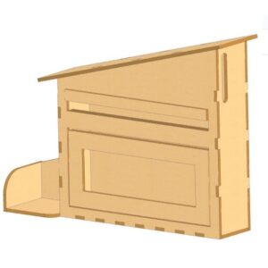 Intra απο ξύλο plywood 3mm-4mm πάχος - Ξύλινο γραμματοκιβώτιο Δίασταση 30x30 cm Intraeaxys-qommlwro