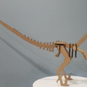 Intra απο ξύλο plywood 3mm-4mm πάχος - Raptor Dinosaur Velociraptor Δίασταση 30x30 cm Intraeaxys-67wle831