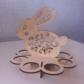 Intra απο ξύλο plywood 3mm-4mm πάχος - Λαγουδάκι του Πάσχα Δίασταση 30x30 cm Intraeaxys-r7vm6827 - Image 1