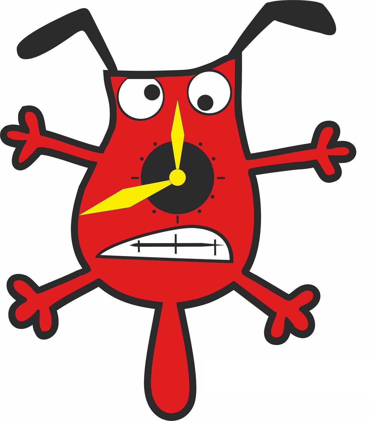 Intra απο ξύλο plywood 3mm-4mm πάχος - Ρολόι τοίχου σκύλου Δίασταση 30x30 cm Intraeaxys-m1d62dx7