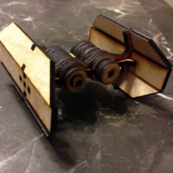 Intra απο ξύλο plywood 3mm-4mm πάχος - Tie Bomber Δίασταση 30x30 cm Intraeaxys-075yg98o - Image 1