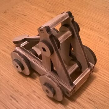 Intra απο ξύλο plywood 3mm-4mm πάχος - Πολιορκητικός Καταπέλτης Δίασταση 30x30 cm Intraeaxys-ro6yg427 - Image 5