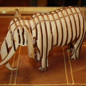 Intra απο ξύλο plywood 3mm-4mm πάχος - Elephant 3D Puzzle 3mm Δίασταση 30x30 cm Intraeaxys-zo9yv4w7