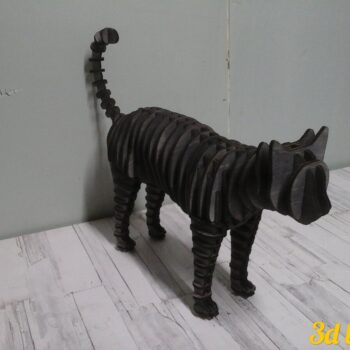 Intra απο ξύλο plywood 3mm-4mm πάχος - Cat Standing 3D Puzzle 4mm Δίασταση 30x30 cm Intraeaxys-67wlq0l1 - Image 1