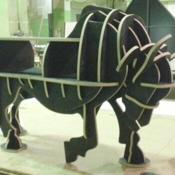 Intra απο ξύλο plywood 3mm-4mm πάχος - Bull νέο 3d παζλ Δίασταση 30x30 cm Intraeaxys-qom8q873 - Image 1