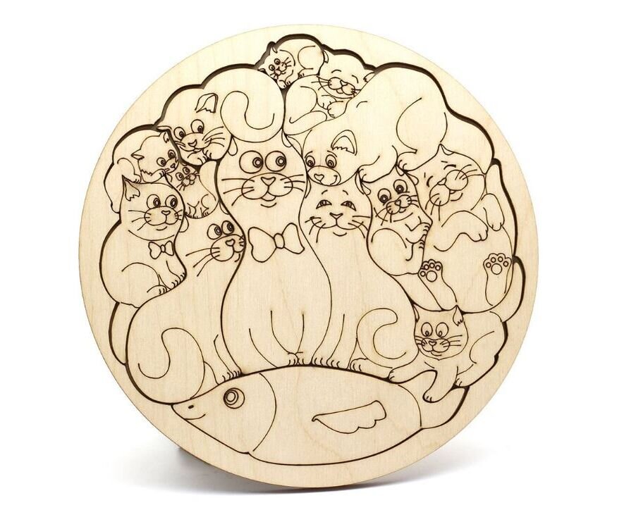 Intra απο ξύλο plywood 3mm-4mm πάχος - Παιχνίδια παζλ με ξύλινα ζώα για παιδιά Δίασταση 30x30 cm Intraeaxys-qommdw8o