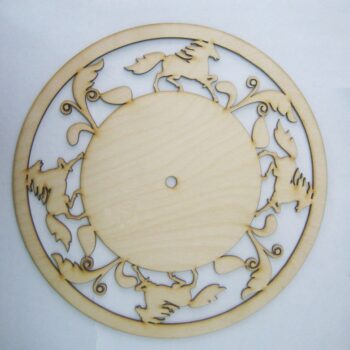 Intra απο ξύλο plywood 3mm-4mm πάχος - бегушие лошади Δίασταση 30x30 cm Intraeaxys-eoxy8x7z - Image 1