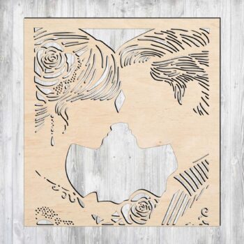 Intra απο ξύλο plywood 3mm-4mm πάχος - Τέχνη διακόσμησης γάμου Δίασταση 30x30 cm Intraeaxys-zo9yzvx7 - Image 1