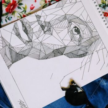 Intra απο ξύλο plywood 3mm-4mm πάχος - Engrave Girl Face Line Art Δίασταση 30x30 cm Intraeaxys-eoxlj8vo - Image 4