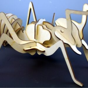 Intra απο ξύλο plywood 3mm-4mm πάχος - Τρισδιάστατο παζλ Ant Wood Insect Δίασταση 30x30 cm Intraeaxys-voq222eo