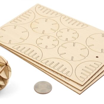 Intra απο ξύλο plywood 3mm-4mm πάχος - Ξύλινη μπάλα 3D παζλ Δίασταση 30x30 cm Intraeaxys-91jd9x81 - Image 1