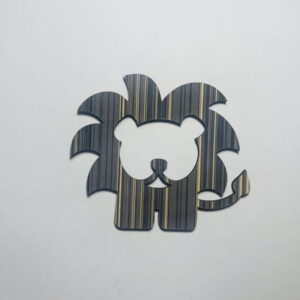 Intra απο ξύλο plywood 3mm-4mm πάχος - Ημιτελής ξύλινη κοπή σε σχήμα λιονταριού Δίασταση 30x30 cm Intraeaxys-yon035k7