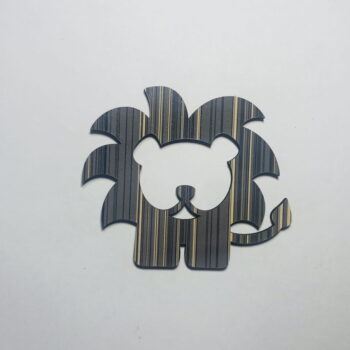 Intra απο ξύλο plywood 3mm-4mm πάχος - Ημιτελής ξύλινη κοπή σε σχήμα λιονταριού Δίασταση 30x30 cm Intraeaxys-yon035k7 - Image 1