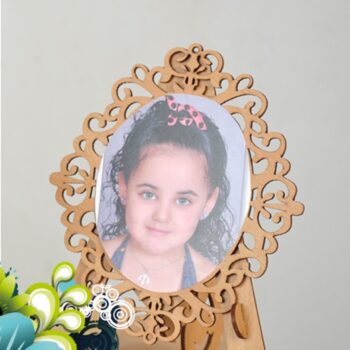 Intra απο ξύλο plywood 3mm-4mm πάχος - Διακοσμητική κορνίζα με βάση Δίασταση 30x30 cm Intraeaxys-67wlndw1 - Image 1