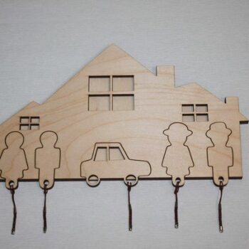 Intra απο ξύλο plywood 3mm-4mm πάχος - Μπρελόκ Δίασταση 5x5 cm Intraeaxys-91j6l87m - Image 1