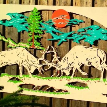 Intra απο ξύλο plywood 3mm-4mm πάχος - Τέχνη σκηνικού τοίχου Δίασταση 30x30 cm Intraeaxys-lopq5wz7 - Image 1