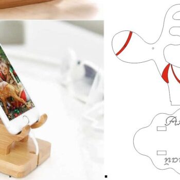 Intra απο ξύλο plywood 3mm-4mm πάχος - Ξύλινη βάση κινητών τηλεφώνων, βάση βάσης φόρτισης Δίασταση 30x30 cm Intraeaxys-zo9ym9e7 - Image 1