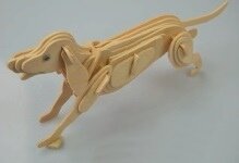 Intra απο ξύλο plywood 3mm-4mm πάχος - ting Dog 3D Puzzle Αρχείο PDF Δίασταση 30x30 cm Intraeaxys-d1lzr67m