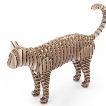 Intra απο ξύλο plywood 3mm-4mm πάχος - Αρχείο PDF Cat 3D Puzzle CNC Plans Δίασταση 30x30 cm Intraeaxys-zo9dnx7k - Image 1