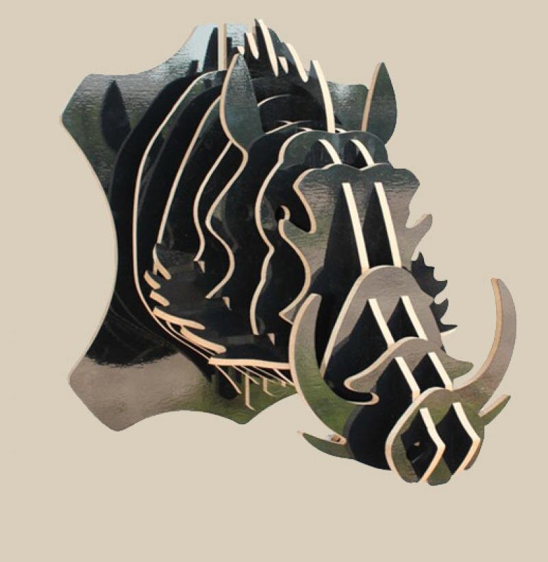 Intra απο ξύλο plywood 3mm-4mm πάχος - Warthog Pumbaa 3mm Δίασταση 30x30 cm Intraeaxys-joe4v816