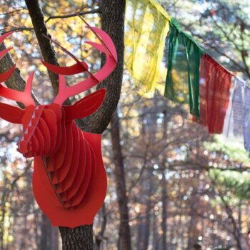 Intra απο ξύλο plywood 3mm-4mm πάχος - Σχέδια δρομολογητή CNC Deer Head Δίασταση 30x30 cm Intraeaxys-075qqm7z - Image 1