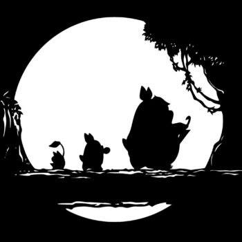 Intra απο ξύλο plywood 3mm-4mm πάχος - Totoro Διάνυσμα για ting Δίασταση 30x30 cm Intraeaxys-r1z2r9m1 - Image 1