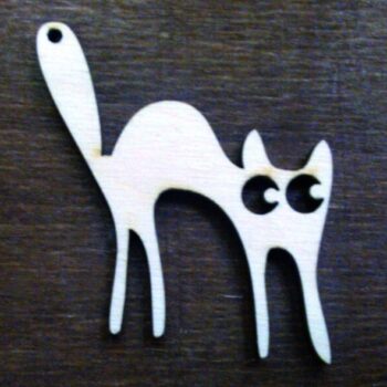 Intra απο ξύλο plywood 3mm-4mm πάχος - Ξύλινη απόκοσμη αποκοπή γάτας Δίασταση 30x30 cm Intraeaxys-91jd9e81 - Image 1