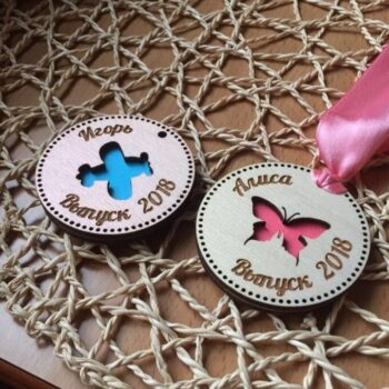 Intra απο ξύλο plywood 3mm-4mm πάχος - Ξύλινα μετάλλια για το σχολείο Δίασταση 30x30 cm Intraeaxys-lopqvrk7 - Image 3