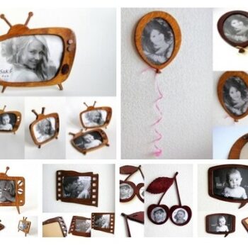 Intra απο ξύλο plywood 3mm-4mm πάχος - Φανταχτά πρότυπα κορνίζων φωτογραφιών Δίασταση 30x30 cm Intraeaxys-ro6yzl37 - Image 1