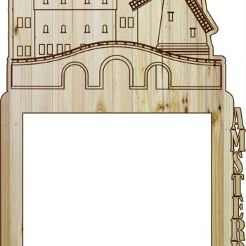 Intra απο ξύλο plywood 3mm-4mm πάχος - Κορνίζα Άμστερνταμ Δίασταση 30x30 cm Intraeaxys-07506m1z - Image 1