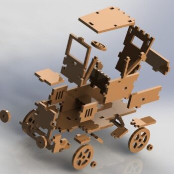 Intra απο ξύλο plywood 3mm-4mm πάχος - 1931 Ford Model A 3D Puzzle Δίασταση 30x30 cm Intraeaxys-lopqe367 - Image 3