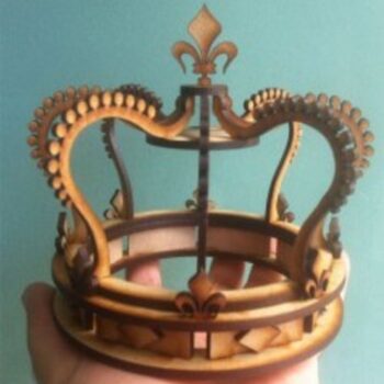 Intra απο ξύλο plywood 3mm-4mm πάχος - Ξύλινη κορώνα Δίασταση 30x30 cm Intraeaxys-voq2xgqo - Image 1