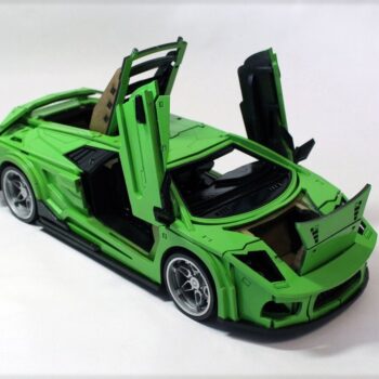 Intra απο ξύλο plywood 3mm-4mm πάχος - Lamborghini Murcielago 3D παζλ Δίασταση 30x30 cm Intraeaxys-r1z253w1 - Image 3
