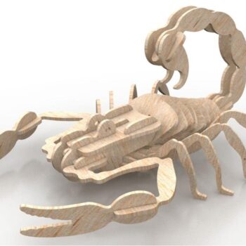 Intra απο ξύλο plywood 3mm-4mm πάχος - Scorpion 3D Ξύλινο παζλ Δίασταση 30x30 cm Intraeaxys-e1gkrzdo - Image 1